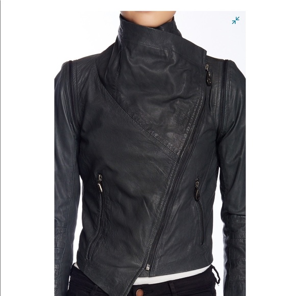 Doma Jackets & Blazers - DOMA Asymmetrical Leather Jacket